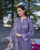 3PC Embroidered Stitched Lawn Suit KL-3205 - Embroidered - KHAS STORES US - 3PC Embroidered Stitched Lawn Suit KL-3205