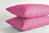 100% Cotton Sateen Pillowcases - Fucia Pink - Pillowcase