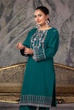 2PC Embroidered stitched Cambric Suit KSTE-2861 - Embroidered - KHAS STORES US - 2PC Embroidered stitched Cambric Suit KSTE-2861 