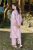 2PC Stitched Embroidered Bana Dora Linen Shirt and Trouser KLE-RTW-3624 KHAS STORES US 