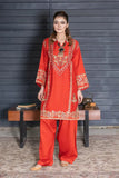 2PC Stitched Embroidered Bana Dora Linen Shirt and Trouser KLE-RTW-3627 KHAS STORES US 