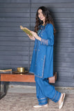 2PC Stitched Embroidered Bana Dora Linen Shirt and Trouser KLE-RTW-3628 KHAS STORES US 