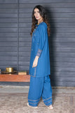 2PC Stitched Embroidered Bana Dora Linen Shirt and Trouser KLE-RTW-3628 KHAS STORES US 