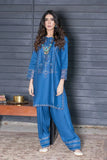 2PC Stitched Embroidered Bana Dora Linen Shirt and Trouser KLE-RTW-3628 KHAS STORES US 
