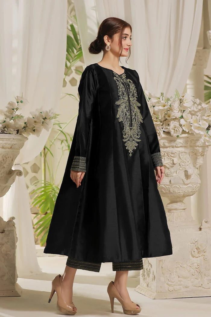 2PC Stitched Embroidered Silk Shirt & Trouser KFSE-2364 KHAS STORES US 