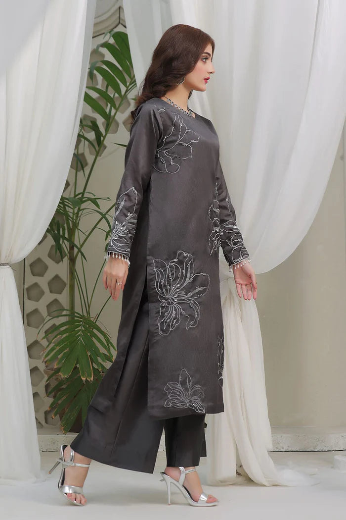 2PC Stitched Embroidered Silk Shirt & Trouser KFSE-2365 KHAS STORES US 