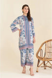 2PC Stitched Printed Crepe Silk Shirt and Trouser RTW-KSTL-106 KHAS STORES 