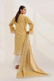 2PC Unstitched Printed Lawn Shirt and Dupatta KSD-3232 Printed KHAS STORES 