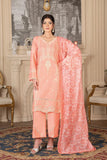 3PC Embroidered stitched Cambric Suit KCCE-3520
