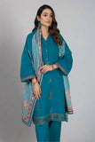 3PC Embroidered stitched Khaddar Suit KKE-3017