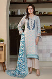 3PC Embroidered stitched Kotail Linen Suit KKTE-3604 Embroidered KHAS STORES 