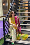 3PC Embroidered Stitched Lawn Suit KL-3192 Embroidered KHAS STORES 