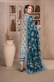 3PC Embroidered stitched Lawn Suit KL-3309 Embroidered KHAS STORES 