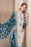 3PC Embroidered stitched Lawn Suit KL-3309 Embroidered KHAS STORES 