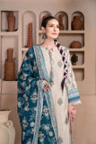 3PC Embroidered stitched Lawn Suit KL-3309 Embroidered KHAS STORES 