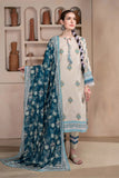 3PC Embroidered stitched Lawn Suit KL-3309 Embroidered KHAS STORES 