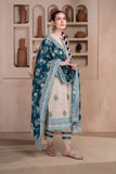 3PC Embroidered stitched Lawn Suit KL-3309 Embroidered KHAS STORES 