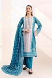 3PC Embroidered stitched Lawn Suit KL-3319