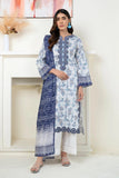 3PC Embroidered stitched Lawn Suit KL-3427