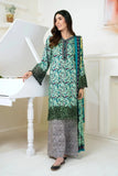 3PC Embroidered Unstitched Lawn Suit KL-3433 - Embroidered - KHAS STORES US -  