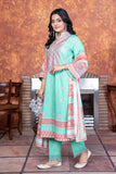 3PC Embroidered stitched Lawn Suit KL-3502 - Embroidered - KHAS STORES US -  