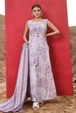 3PC Printed Lawn Suit KLA-2379 Embroidered KHAS STORES S Lilac 