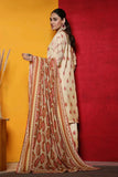 3PC Printed Lawn Suit KLA-2387 Embroidered KHAS STORES 