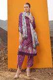 3PC Printed Lawn Suit KLA-2392 Embroidered KHAS STORES S Ash Grey 