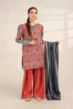 3PC Printed stitched Lawn Suit KLA-3260