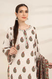 3PC Printed Unstitched Lawn Suit KLA-3272 Printed KHAS STORES 