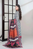 3PC Printed stitched Lawn Suit KLA-3403 - Printed - KHAS STORES US -  