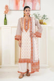 3PC Printed stitched Lawn Suit KLA-3490 - Printed - KHAS STORES US -  