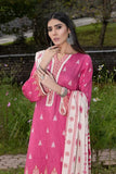 3PC Printed stitched Linen Suit KKT-3689 Embroidered KHAS STORES 