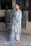 3PC Printed stitched Linen Suit KKT-3690 Embroidered KHAS STORES 