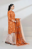3PC Printed stitched Lawn Suit KLA-3402 - Printed - KHAS STORES US -  