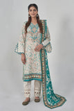 3PC Stitched Embroidered Lawn Suit KL-RTW-3079 Embroidered KHAS STORES 