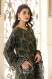 3PC Stitched Printed Linen Suit A-01 Embroidered KHAS STORES 