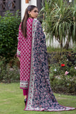 3PC Stitched Printed Linen Suit A-02 Embroidered KHAS STORES 