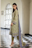 3PC Stitched Printed Linen Suit A-04 Embroidered KHAS STORES 