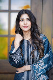 3PC Stitched Printed Linen Suit A-05 Embroidered KHAS STORES 