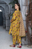 3PC Stitched Printed Linen Suit A-06 Embroidered KHAS STORES 