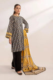 3PC Stitched Printed Linen Suit A-13 Embroidered KHAS STORES 