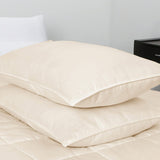 Comforter 3pcs Set - All Season Reversible Comforter with 1 Pillow Shams, Soft Breathable Microfiber Bedding Set, All Season Lightweight Comforter Beige - Polycotton - KHAS STORES US - Comforter 3pcs Set - All Season Reversible Comforter with 1 Pillow Shams, Soft Breathable Microfiber Bedding Set, All Season Lightweight Comforter Beige 