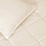 Comforter 3pcs Set - All Season Reversible Comforter with 1 Pillow Shams, Soft Breathable Microfiber Bedding Set, All Season Lightweight Comforter Beige - Polycotton - KHAS STORES US - Comforter 3pcs Set - All Season Reversible Comforter with 1 Pillow Shams, Soft Breathable Microfiber Bedding Set, All Season Lightweight Comforter Beige 