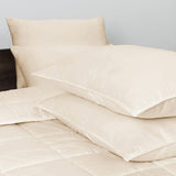 Comforter 3pcs Set - All Season Reversible Comforter with 1 Pillow Shams, Soft Breathable Microfiber Bedding Set, All Season Lightweight Comforter Beige - Polycotton - KHAS STORES US - Comforter 3pcs Set - All Season Reversible Comforter with 1 Pillow Shams, Soft Breathable Microfiber Bedding Set, All Season Lightweight Comforter Beige 