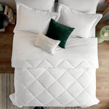 Comforter Set 5 pcs all Season Ultra-Soft Lightweight Microfiber Comforter - White - Polyester - KHAS STORES US - Microfiber Comforter Set Rainforest | Pillowcases | King, Queen & Twin 