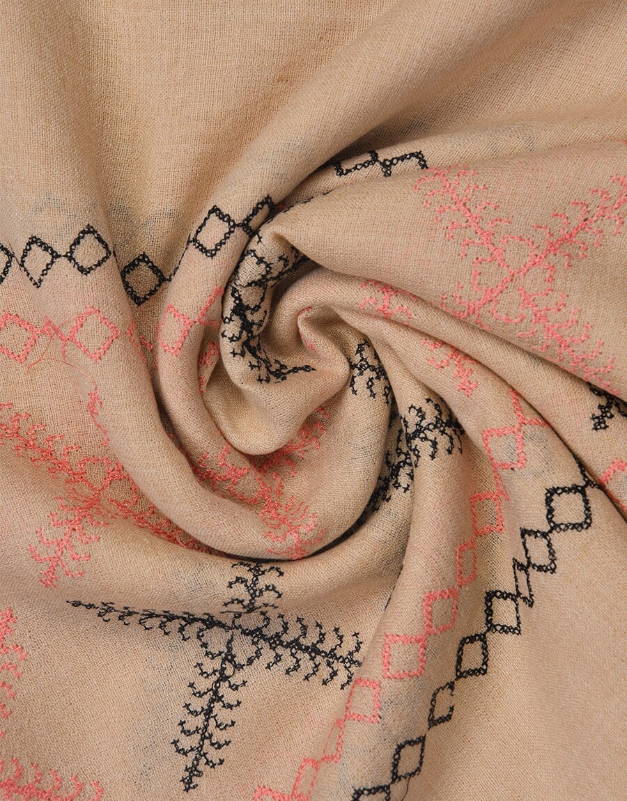 Machine Embroidery SHAWL S-002 Apparel & Accessories KHAS STORES 