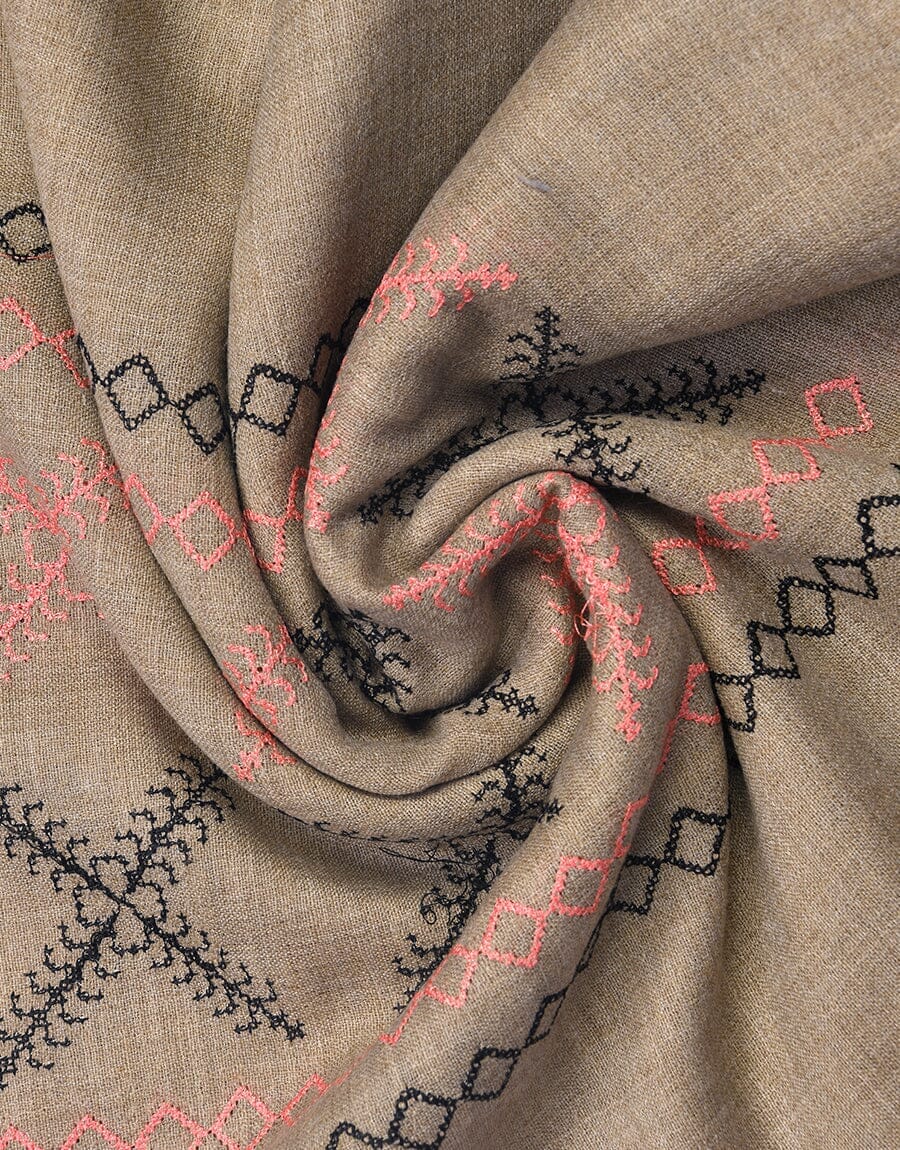 Machine Embroidery SHAWL S-003 Apparel & Accessories KHAS STORES 