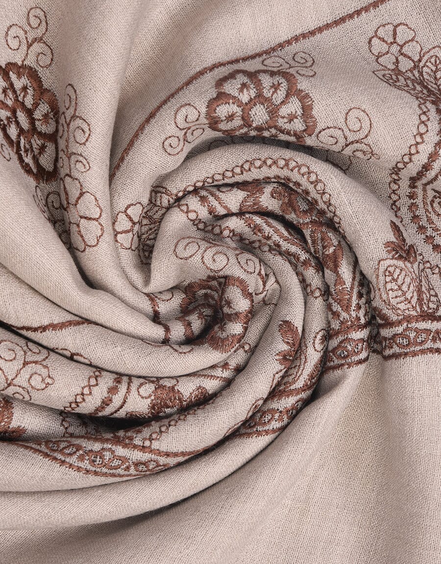 Machine Embroidery SHAWL S-015 Apparel & Accessories KHAS STORES 