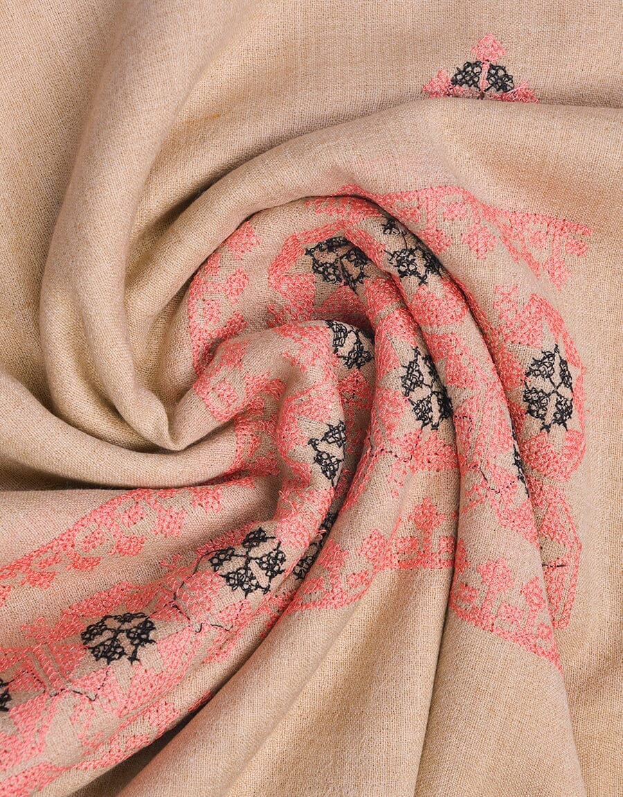 Machine Embroidery SHAWL S-019 Apparel & Accessories KHAS STORES 